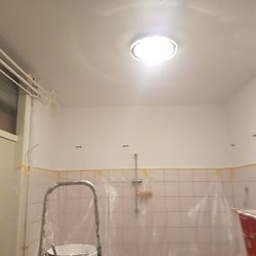 Plafond badkamer sausen